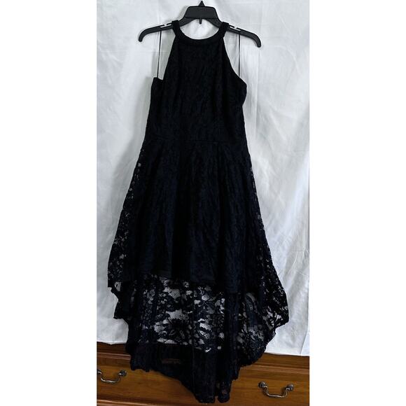 Dressy Star Dresses & Skirts - Halter Hi-Lo Floral Lace Cocktail Dress Sleeveless Bridesmaid Formal S/XXL